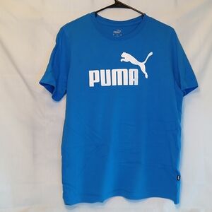 Puma Blue Short Sleeve Tees Athletic Collection